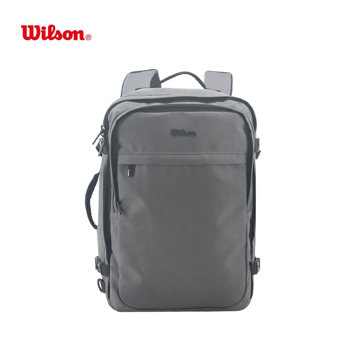MOCHILA WILSON URBANA 19 PULGADAS GRIS VISTA FRONTAL