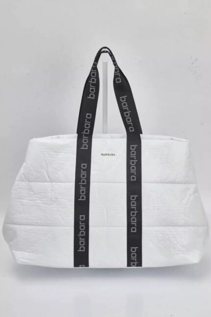 BARBARA AX156 Cartera Blanco con Negro