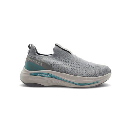 Zapatilla deportiva Airness Grip-1 gris sin cordones para mujer