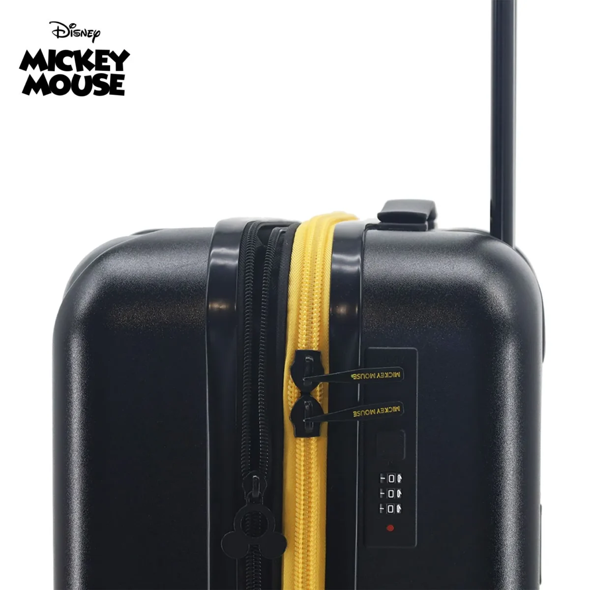 Valija Disney Mickey Mouse 20 pulgadas, detalle del candado de combinacion
