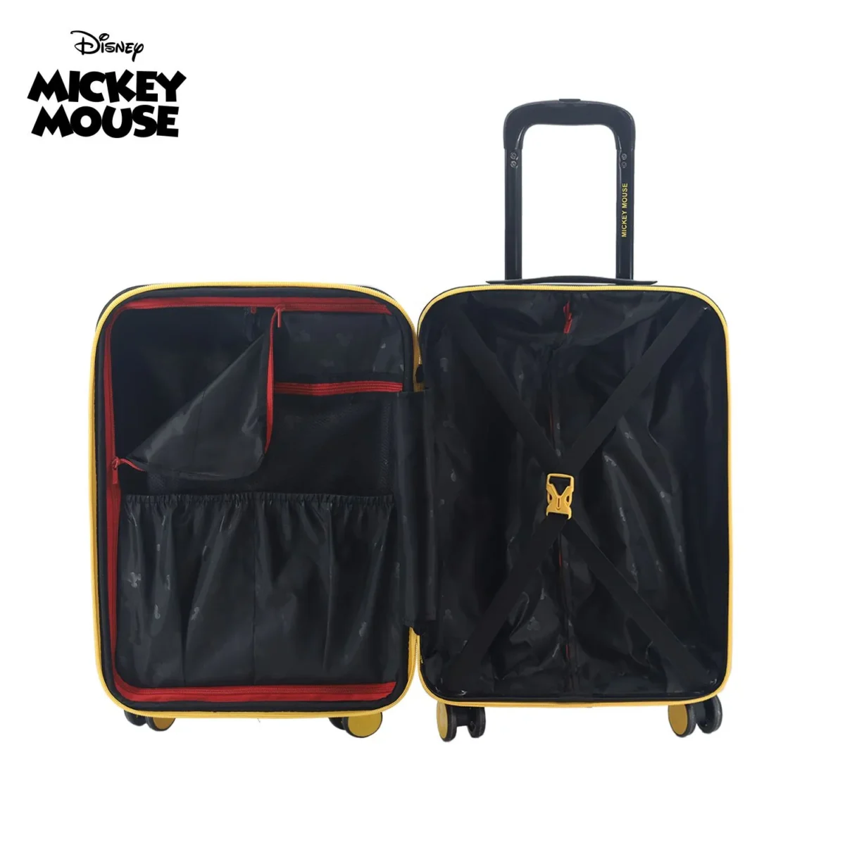 Valija Disney Mickey Mouse 20 pulgadas, interior abierto