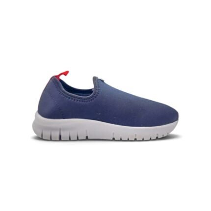 Zapatilla deportiva Kidy 445-0033 sin cordones azul marino con tirador rojo