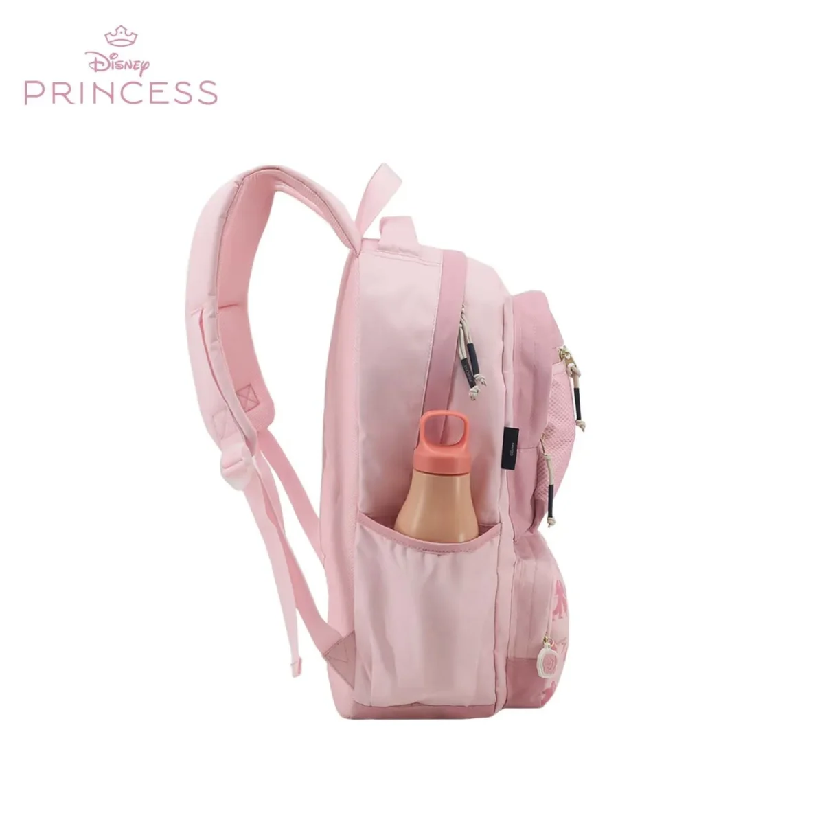 Mochila Disney Princesa 72.2000001 rosa - lateral con porta botella