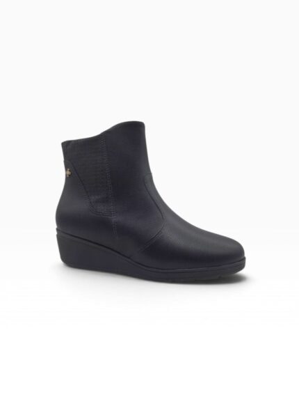Botineta SOFTLI 10041-10234 en negro con base anabela