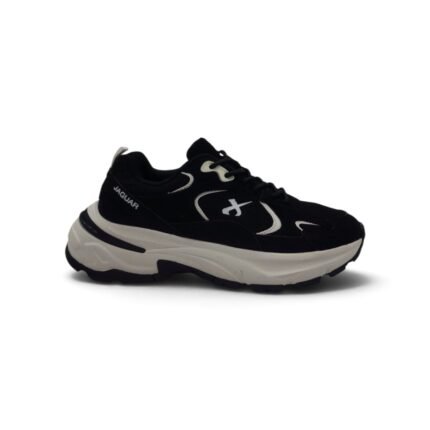 Zapatilla deportiva Jaguar 4354 negra con blanco para mujer