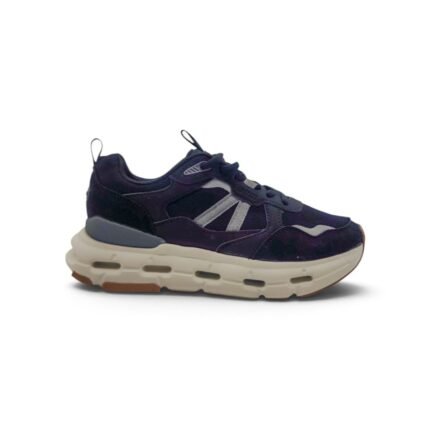 Zapatilla deportiva Jaguar 4359 negra con suela blanca para mujer